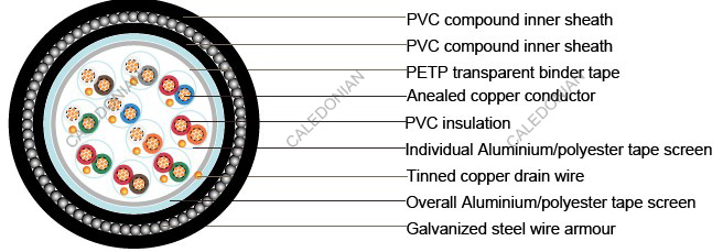 BS5308 Cable Part 2 Type 2 PVC-IS-OS-SWA-PVC BS5308 Cable Part 2 Type 2 PVC-IS-OS-SWA-PVC