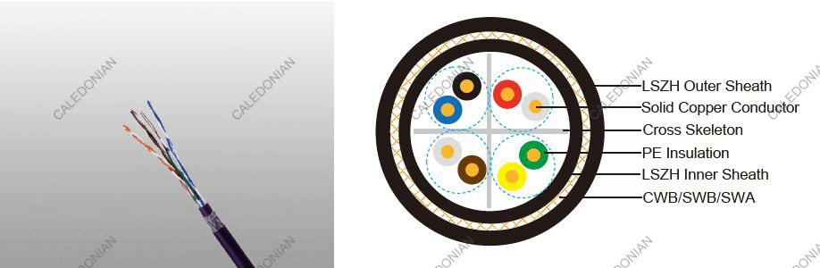 LSZH Flame Retardant CAT6 CWB/SWB/SWA Armoured Data Cables
(Multipair)