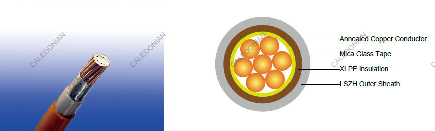 450/750V Mica+XLPE Insulated, LSZH Sheathed Power Cables to BS 7211 (2-5 Cores)