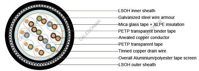 BS5308 Cable Part 1 Type 2 MG-XLPE-OS-SWA-LSOH