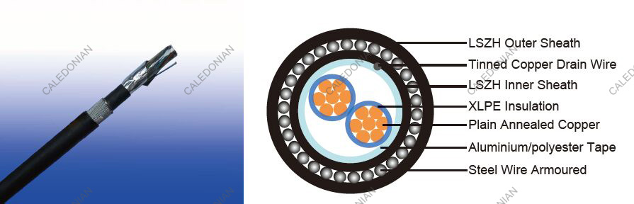 LSZH Flame Retardant Overall Screened, Armoured Instrumentation Cables (Multicore)