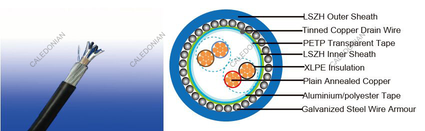 LSZH Flame Retardant Overall Screened, Armoured Instrumentation Cables (Multipair)