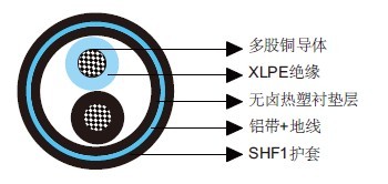 NEK606标准海洋工程与船用电缆 P16 IFLI 250 V NEK606标准海洋工程与船用电缆